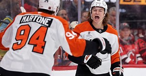 Zegras and Foerster each score twice as Flyers down Devils 5-1