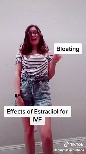 Effects of Estradiol #ivfmeds #infertilityjourney #ivfgotthis #ivfsideeffects #ivftransfer #ivf