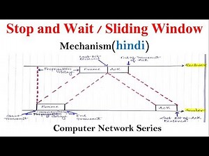 Flow control (Stop and Wait and Sliding window ) in Hindi | Computer Network series