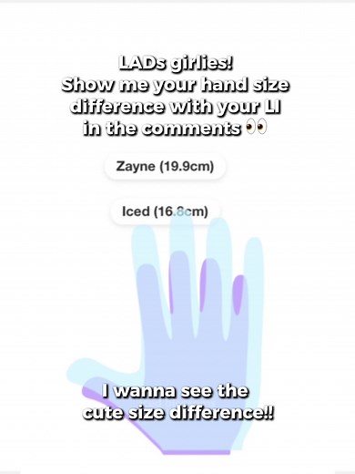 Estimate Your Hand Size Comparison Online