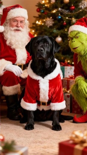 My Dog’s Santa & Grinch Photoshoot — Too Funny! 🎄🐾