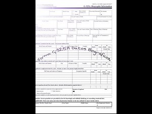 Forma G-325A Datos Biográficos.