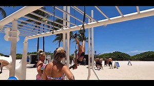 The BEST FITNESS and FAMOUS GIRLS - Work Out  in Miami Beach