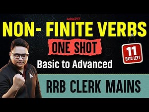 RRB Clerk Mains English | NON FINITE VERBS | Basic to Advanced | English by Anubhav Sir