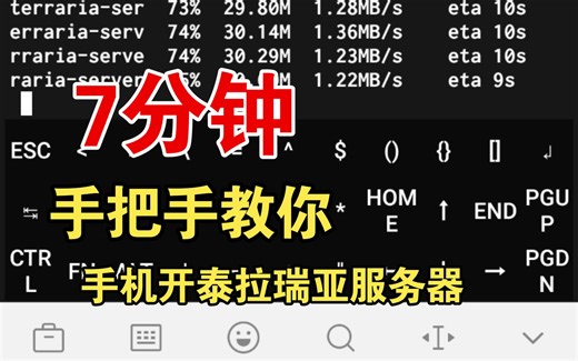 安卓手机开泰拉瑞亚服务器【详细教程】