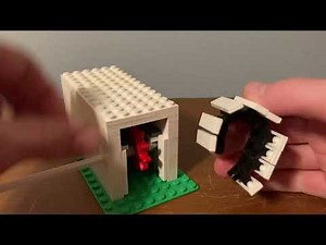 Working Lego garage door