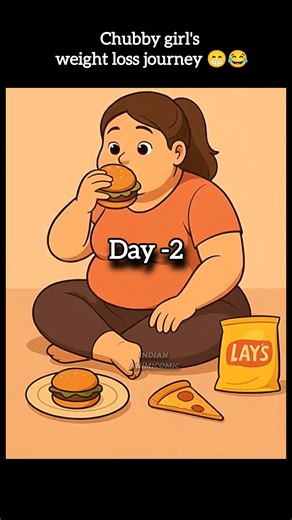 weight loss journey 😁😂 see how it ended 😁 #shorts #animation #trending #funny #weightloss #food