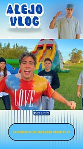 24 Horas En El Inflable Gigante !!! | Alejo vlog