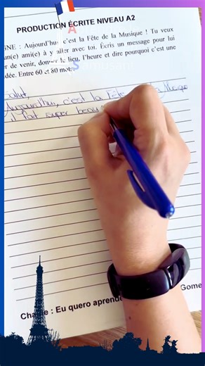 37K views · 699 reactions | Production écrite en français. Rédaction complète au niveau A2. Vous pouvez l’adapter selon votre niveau. Abonnez-vous également à ma chaîne YouTube : Eu quero aprender francês Rose Gomes #apprendrelefrançais #euqueroaprenderfrancês #rosegomes #français #learnfrench #france #texte #redaction #a2 #delf #tcf #tef #francais #french #francês #frances | Apprendre le français en s'amusant | Facebook