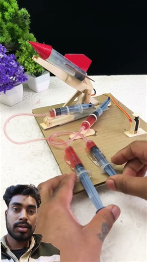 Real Working Hydraulic system Missile Launcher*DIY machine that Really Work 🔥#youtubeshorts #shorts