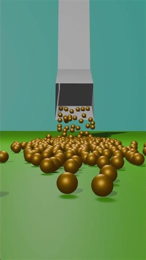 Falling Spheres Into Box 2 🟡✨ | Perfect Loop Animation