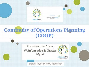 Continuity of Operations Planning (COOP) - SlideServe