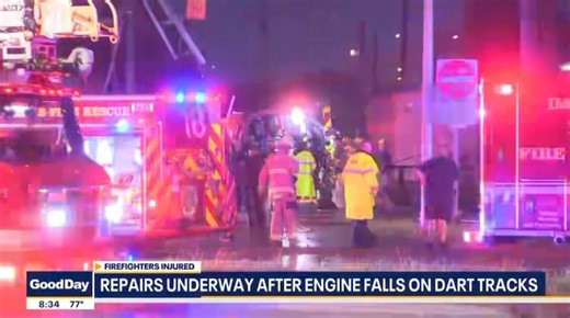 7.3K views · 163 reactions | Dallas Area Rapid Transit service is being impacted because of a crash involving a fire engine that veered off a bridge in Downtown Dallas. FULL UPDATE: | Hanna Battah | Facebook