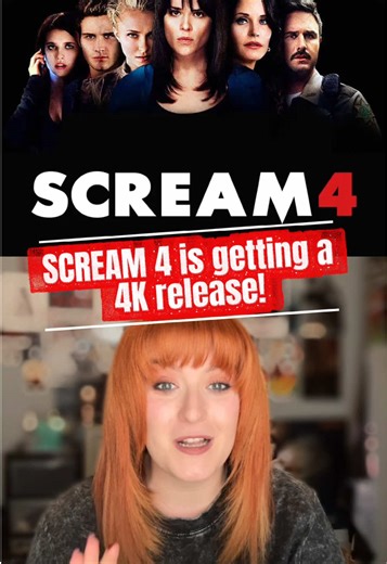 I CANNOT WAIT to watch Scream 4 in all of its 4K GLORY! 👀 #scream4 #scream #ghostface #horror #horrortok