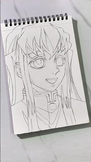 Tokito Muichiro drawing 😳|| Part-1, How to draw Anime Tokito | #drawing #demonslayer #anime #shorts