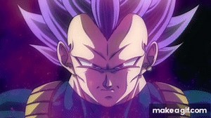 Vegeta ultra ego GIF on Make a GIF