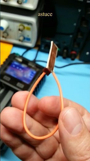 Tip for measuring with an electronic clamp meter