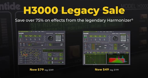 Save up to 77% on Eventide Audio's H3000 Factory & Band Delays