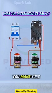 WIRE AN INTERMEDIATE RELAY Electric Diagram and Work #electrician #viral #electrical #connection #automobile #usa #highlights #fblifestyle #fbreels23 #electrician #electricwork #electricity #virals #electrical #facebookpost #fbreelsvideo #wiring | 𝘗𝘰𝘸𝘦𝘳𝘦𝘥 𝘉𝘺 𝘌𝘭𝘦𝘤𝘵𝘳𝘪𝘤𝘪𝘵𝘺