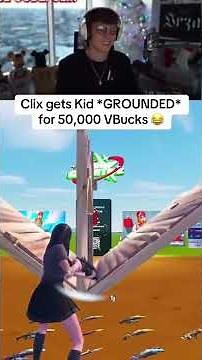 Clix gets Kid *GROUNDED* for 50,000 VBucks 😂 #fortnitememes #funny #fortnite #fortniteshorts #clix