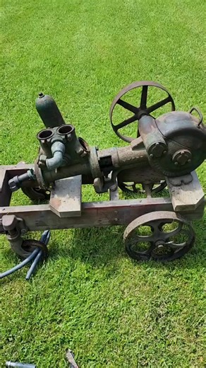 570palife Part 2. #myerspump #waterpump #restoration #antique #pump #pulley #bulldozer | 570palife