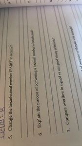 Change the hexadecimal number 1FABEF to decimal?Explain the p... | Filo