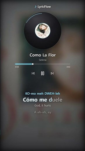Como La Flor - Selena | Lyrics + Pronunciation #Shorts