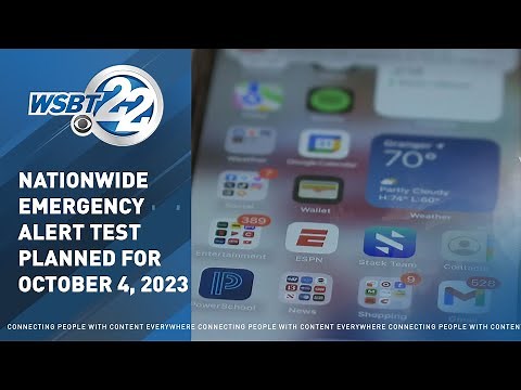 Nationwide emergency alert test planned for October 4, 2023