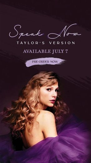It fills me with such pride and joy to announce that my version of Speak Now will be out July 7 (just in time for July 9th, iykyk 😆) I first made Speak Now, completely self-written, between the ages of 18 and 20. The songs that came from this time in my life were marked by their brutal honesty, unfiltered diaristic confessions and wild wistfulness. I love this album because it tells a tale of growing up, flailing, flying and crashing… and living to speak about it. With six extra songs I’ve spru