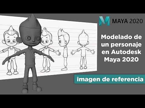 1- Modeling a character in MAYA 2020 / reference image