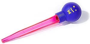 The Baster by Staff - Turkey Baster for Cooking with Adorable Design, 1oz, 11.5"H x 2.7"D - Heat Resistant to 194F - Purple Rubber Bulb, Translucent Pink Tube - Father's Day Gift Ideas - Gift for Mom