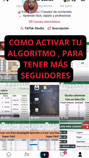 Si usas Excel debes saber eato.Como activar el algoritmo de tiktok , míralo hasta el final y déjame tu opinión. #TipsExcel #excelbasico #AprendeExcel #exceldesdecero #Productividad