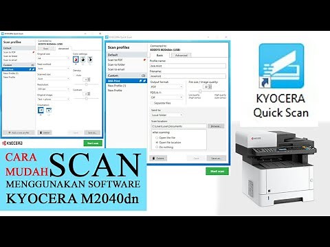 Cara Mengoperasikan Softaware "KYOCERA Quick Scan" Untuk Kebutuhan Scan Dokumen #kyocera #scan