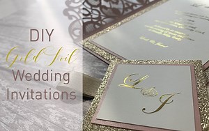This video will show you an easy way to add a luxury foil finish to your invitations, or paper projects using some basic materials. For this video, we have used a cheap laminator and gold toner reactive foil. Toner reactive foil is available in a variety of colours. Learn how to add gold foil quickly and easily with non expensive materials. Adding foil to your wedding stationery really elevates your designs from beautiful to super chic. This video will show you just how easy it is to recreate th
