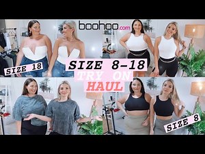 SIZE 8 VS. SIZE 18 TRY THE SAME OUTFITS FROM BOOHOO 👚 JAZ HAND