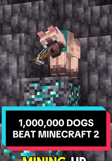 1 Million Dogs Mine for Diamonds in Minecraft