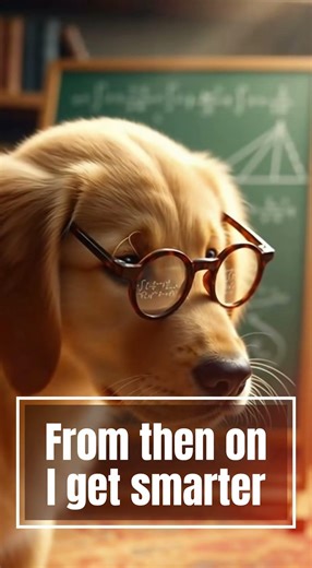 This Golden Retriever Puppy Got Hit by an Acorn… and Became a Genius 😳🐶🐿️