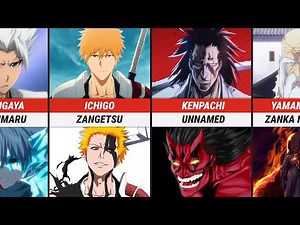Bleach Characters and Their Bankai Comparison