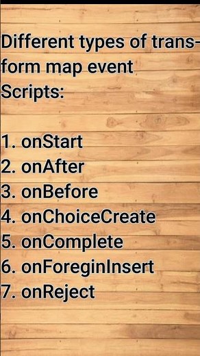 Different types of transform event scripts in #servicenow | #ytshorts | #shorts