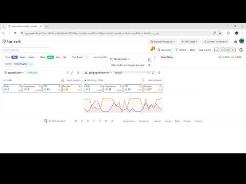 Search Bookmarks Explained | Save & Reuse SEO Filters Instantly | Rankerli