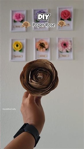 DIY Newspaper Rose🌹 | How to make Coffee Paper Rose