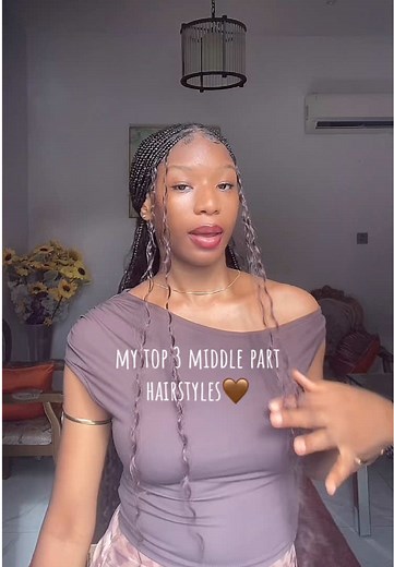 Top 3 Braid Styles for Middle Part Hairstyles