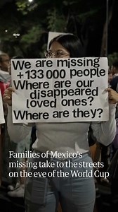 On Wednesday night, hundreds of mothers and relatives of missing people marched to Mexico City Stadium, carrying photos of their loved ones and demanding justice on the eve of the Fifa World Cup opening match. The demonstration was part of a broader wave of protests seeking to capitalize on the global attention surrounding the tournament. Families said the World Cup provides a rare opportunity to bring international attention to a crisis that has devastated communities across Mexico for years. M