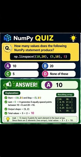 Numpy Python quiz #4 #python #numpy