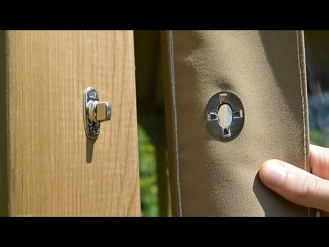 How to fit a TURN BUTTON to a Post