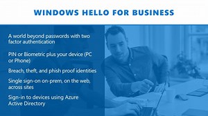 Kicking Passwords to the Curb with Windows Hello Service Opportunities