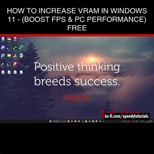 Speedy Tutorials on Instagram: "How To Increase VRAM in Windows 11 - (Boost FPS & PC Performance) FREE 💻 Donate, browse my shop, or if you need help get a custom tutorial → Link in my bio! https://linktr.ee/speedytutorials #computer #windows11 #windows11 #tech #windows10 #laptop #computertips #laptoptips #technology #pctipsandtricks #shorts #reelindia #reels #pctips #india"
