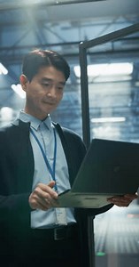 Vertical Screen Data Center Specialist Running Stock Footage Video (100% Royalty-free) 3798686837 | Shutterstock