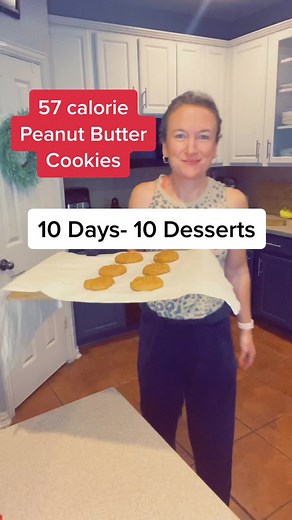 57 Calorie Peanut Butter Cookies: Healthy Dessert Recipe