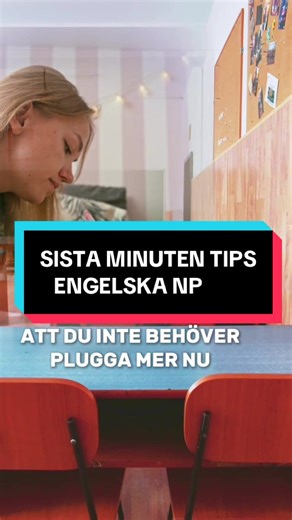 Sista minuten tips för alla 10or som har engelska np imorgon ‼️ I den här videon tar jag upp 3st tips inför engelska nationella provet för dig i 9an. Där dessa 3 tips kan säkra dig poäng! Observera i slutet att ex på grammatik delen om du har flera stavfel så kan du få minus poäng! Glöm inte att följa mig ⭐️ #np #9an #engelska